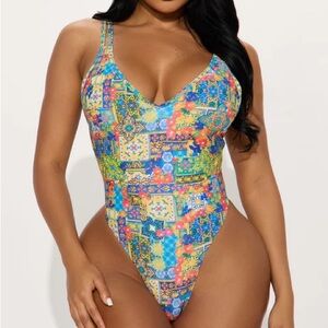 Kailani 1 Piece Swimsuit - Teal/combo